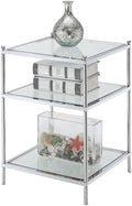Royal Crest Chrome Glass End Table