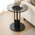Modern Round Glass Side Table