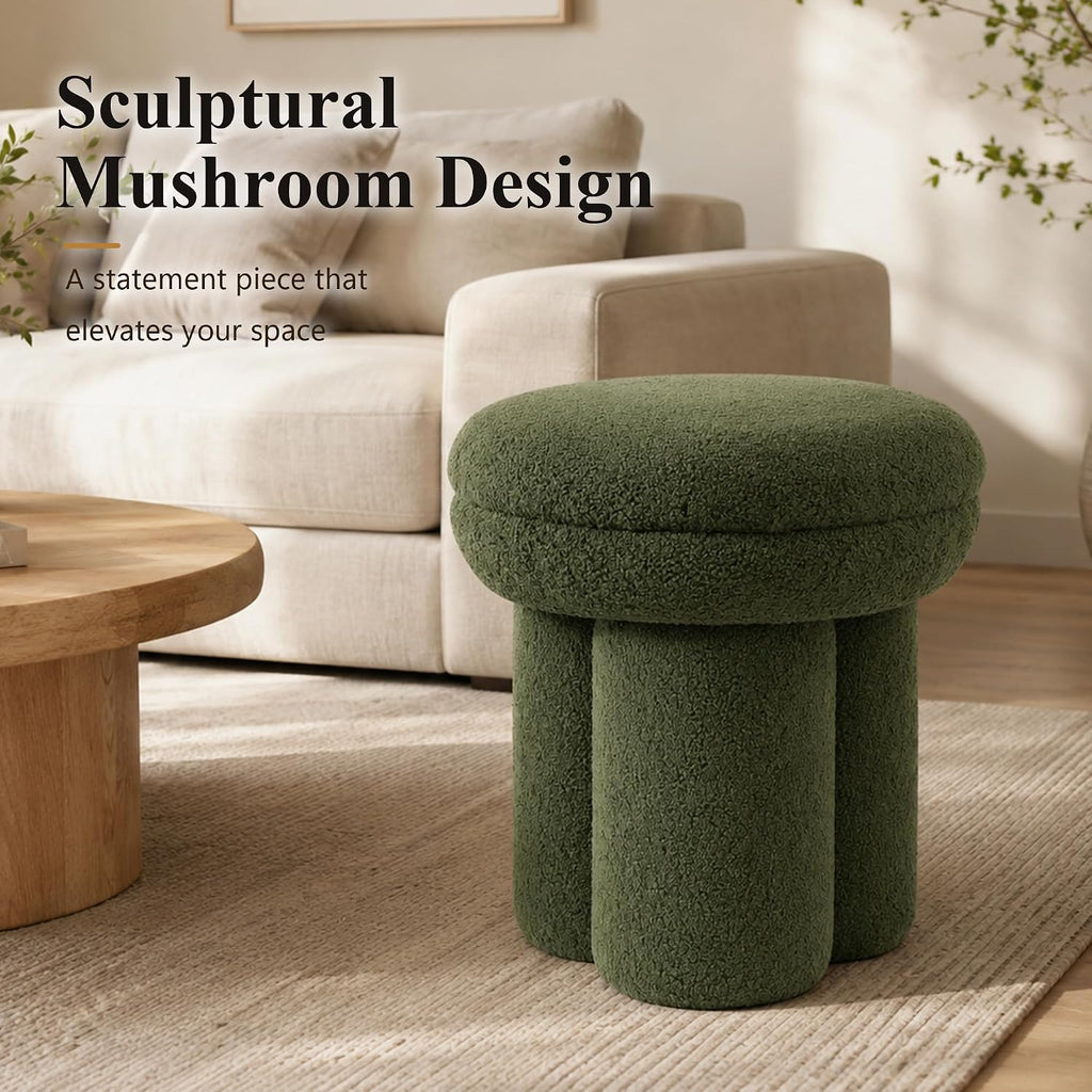 Teddy Ottoman Stool Green